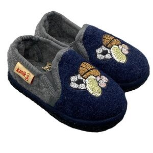 Kamik Toddler Slippers Blue Soccer Basketball Football Size 7